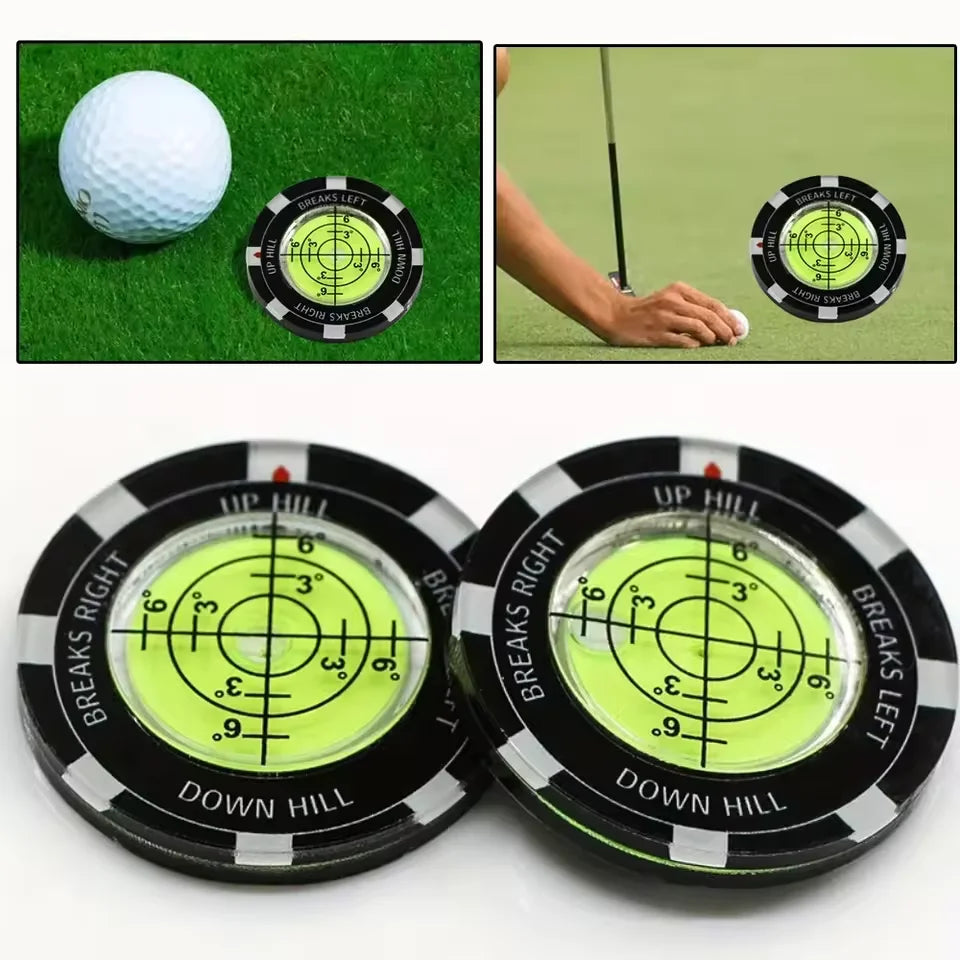 Summerwins Putt Green Reader Portable Golf Putting Tool Ball Marker
