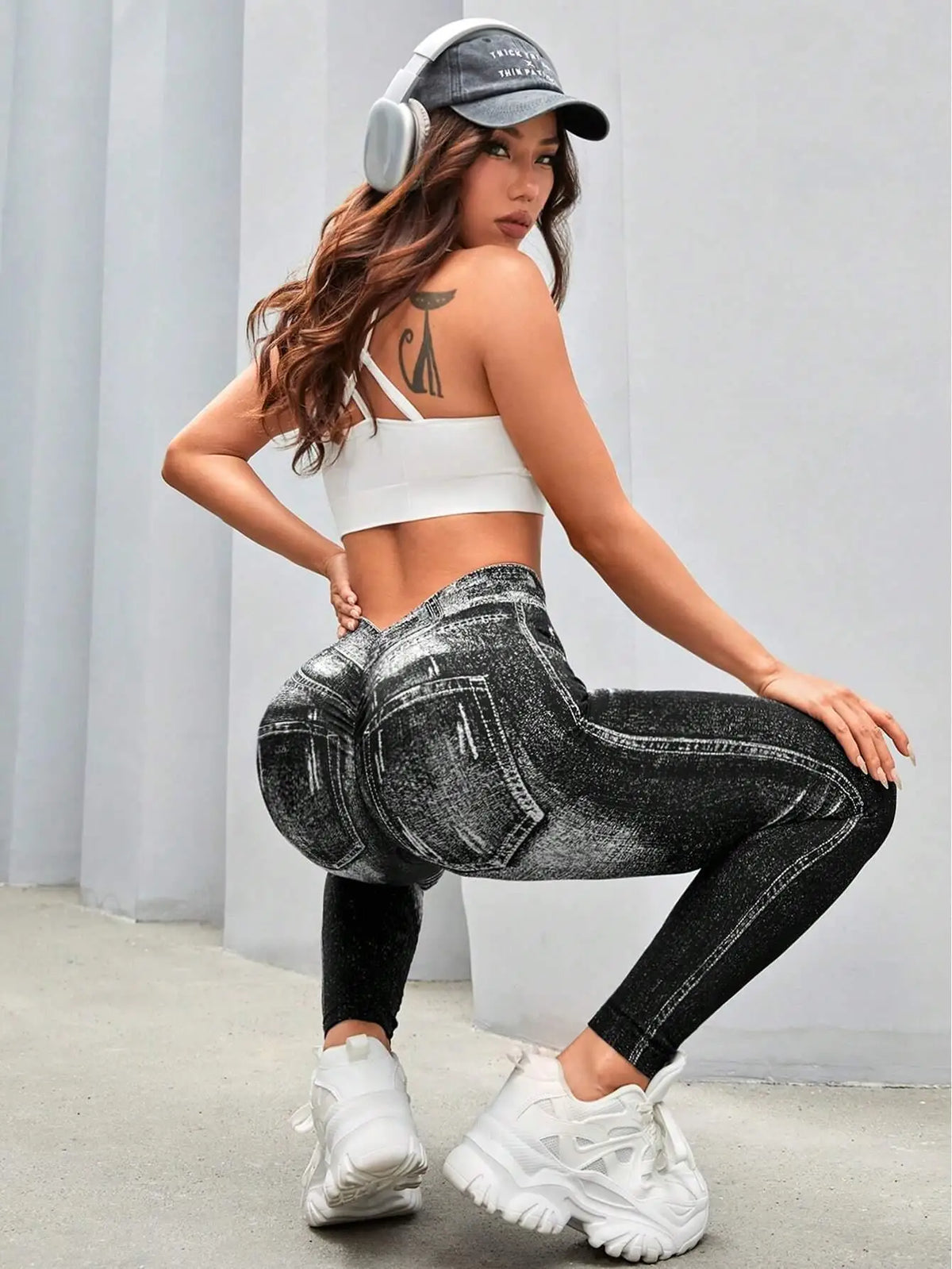 Women Seamless High Waisted Jeggings With Tummy Control