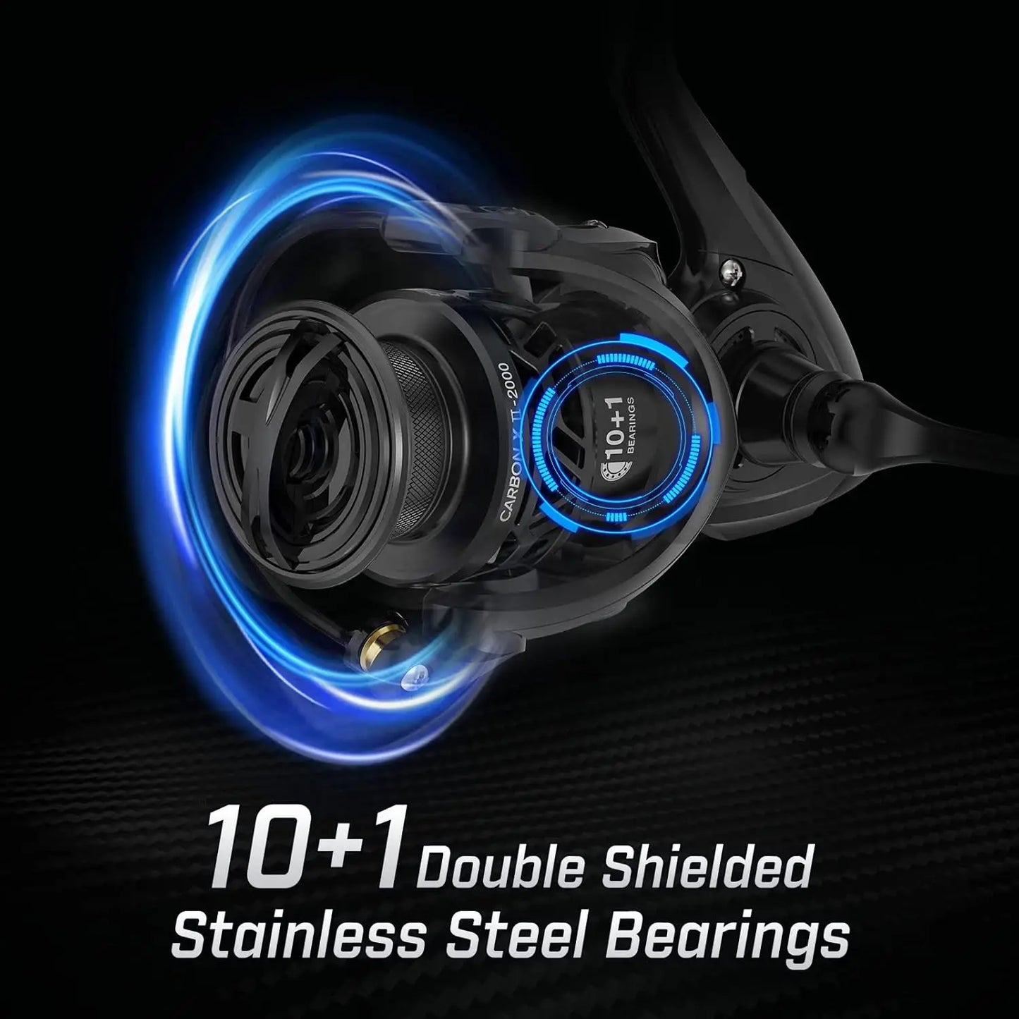 Carbon Fiber Spinning Reel 5.5oz 22LB Drag 10+1 Bearings 6.2:1/5.2:1 Freshwater Saltwater