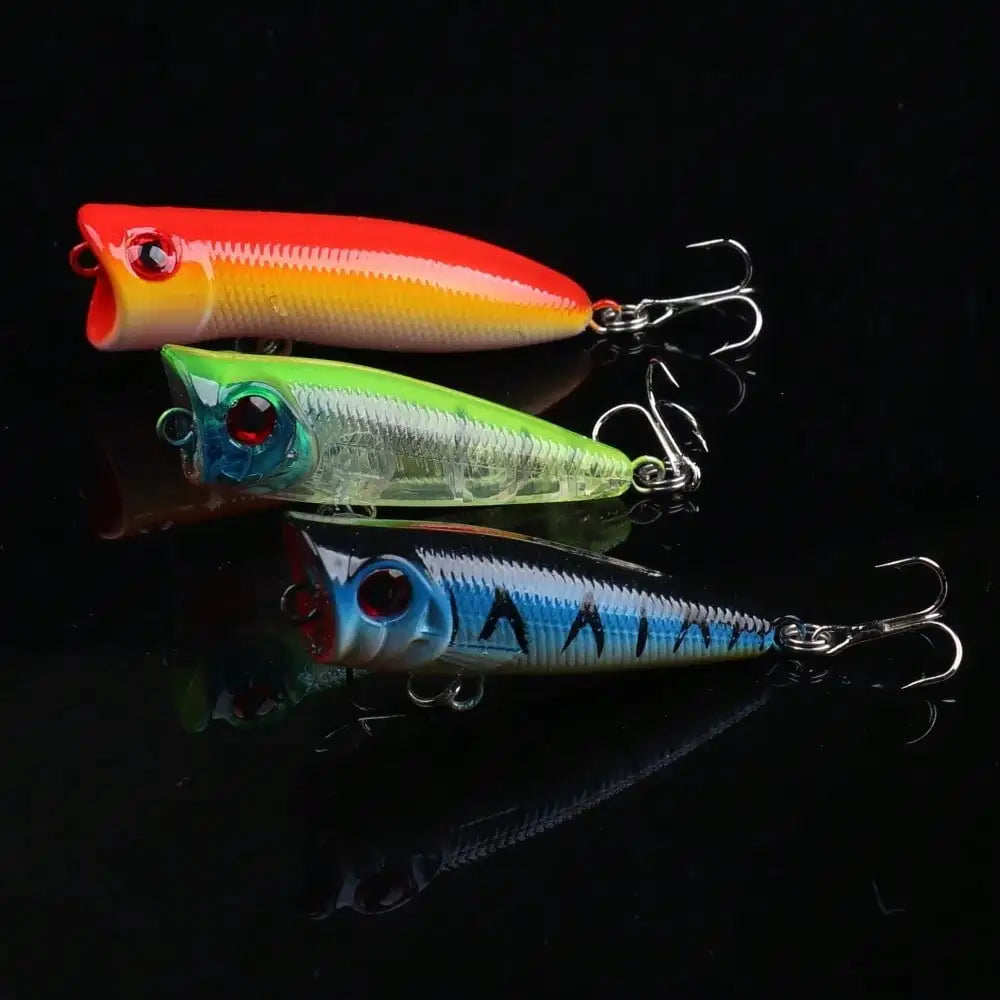 30 Piece Fishing Lure Kit With Popper Crankbait VIB Set