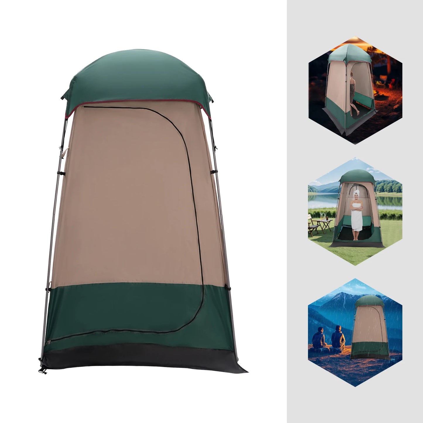 Outdoor Camping Tent Privacy Shower Shelter Portable Toilet Tents for Hiking, Picnics, etc