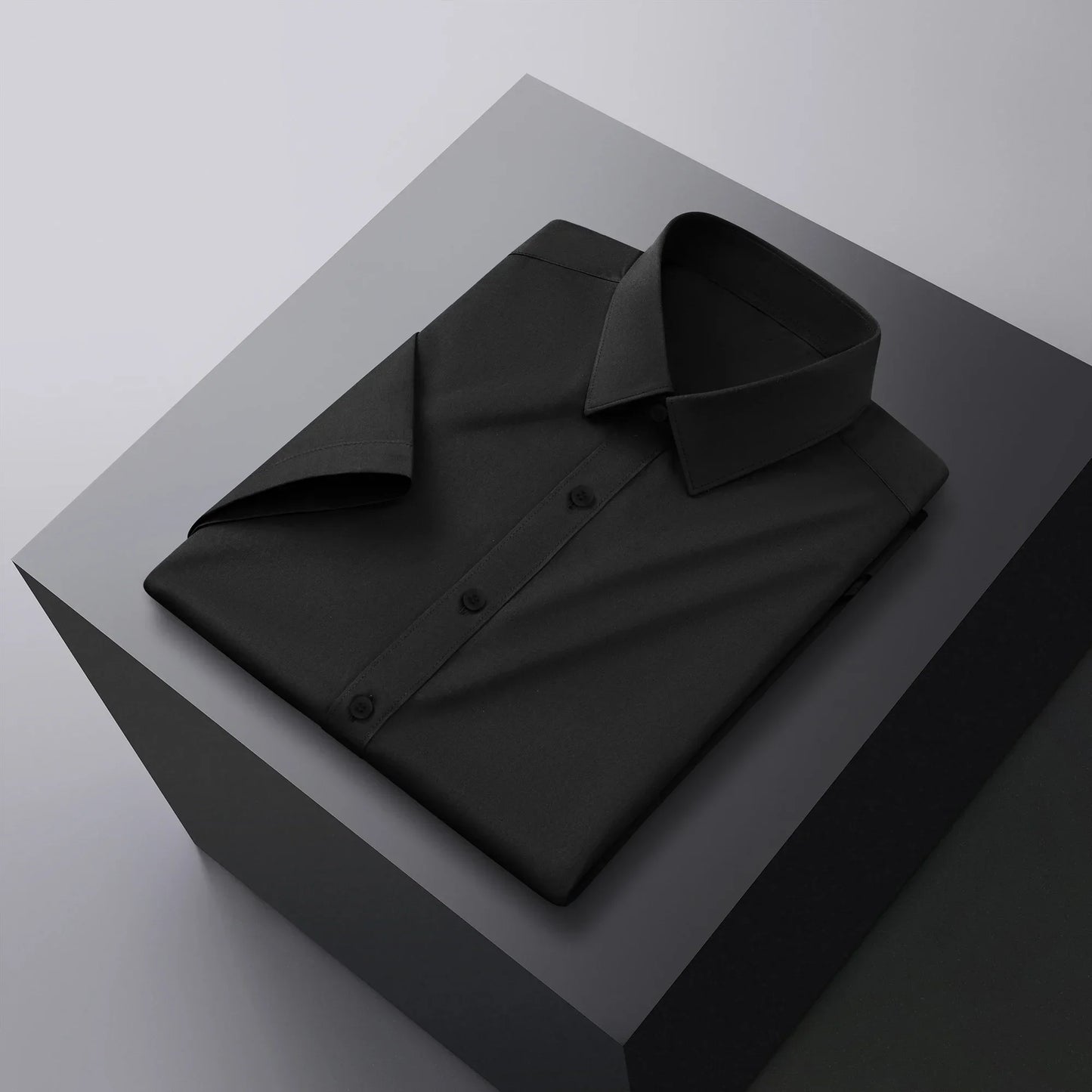 Men's Short Sleeve Business Casual Shirt No Ironing