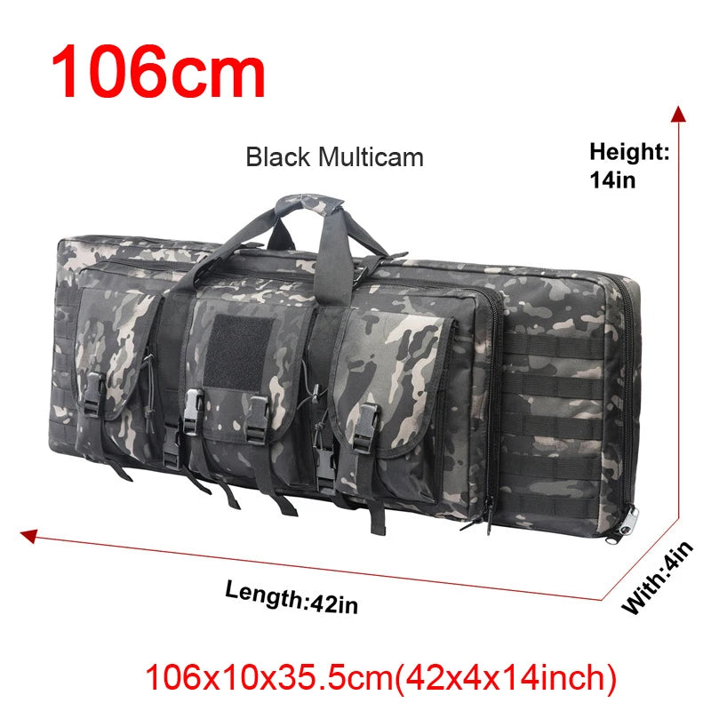 LQARMY Tactical Double Rifle Case MOLLE System