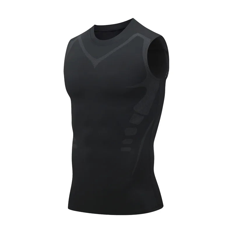 Men Compression Tank Top Sleeveless Quick Dry Gym Sportswear