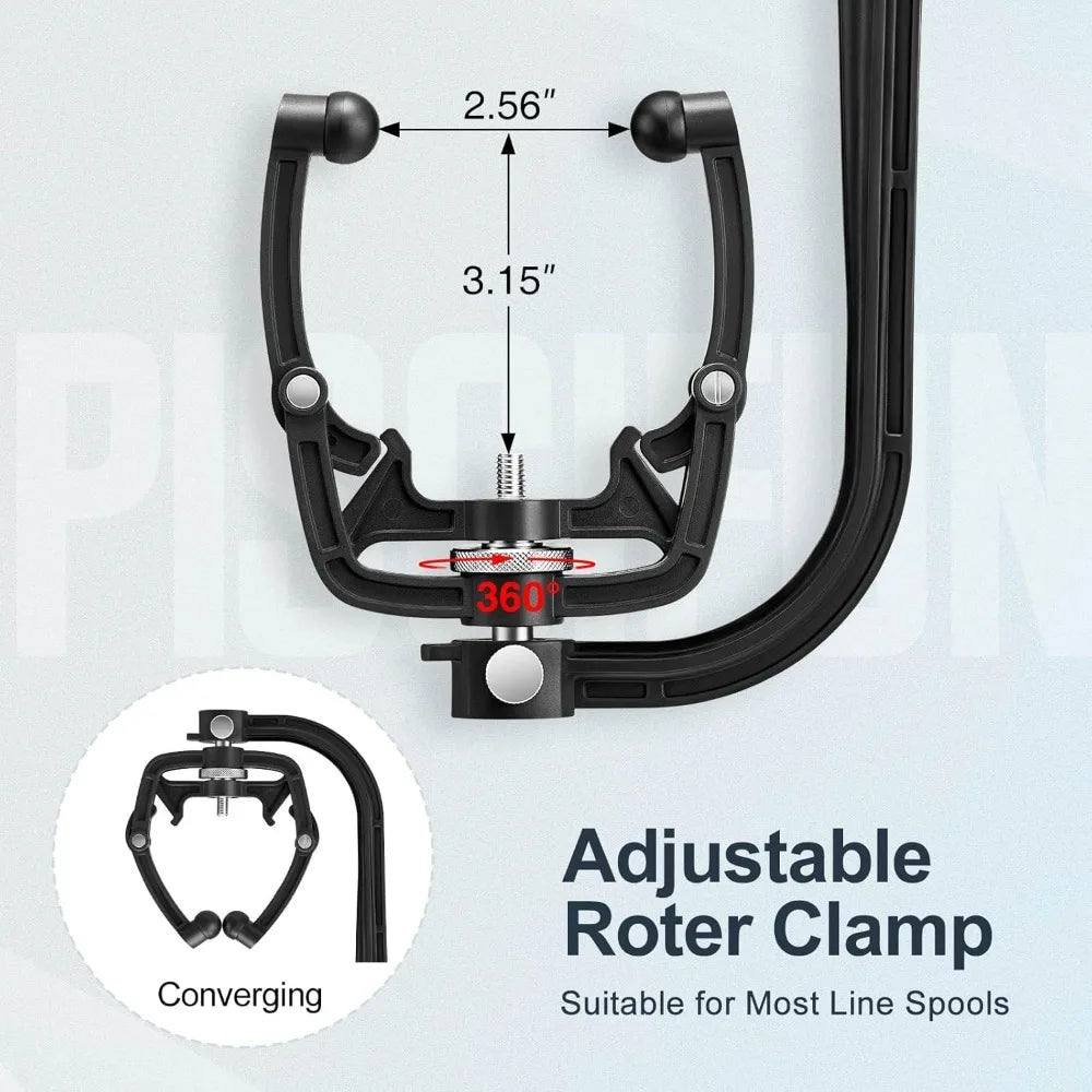 Automatic Fishing Line Spooler Winder With Adjustable Width Suction Base