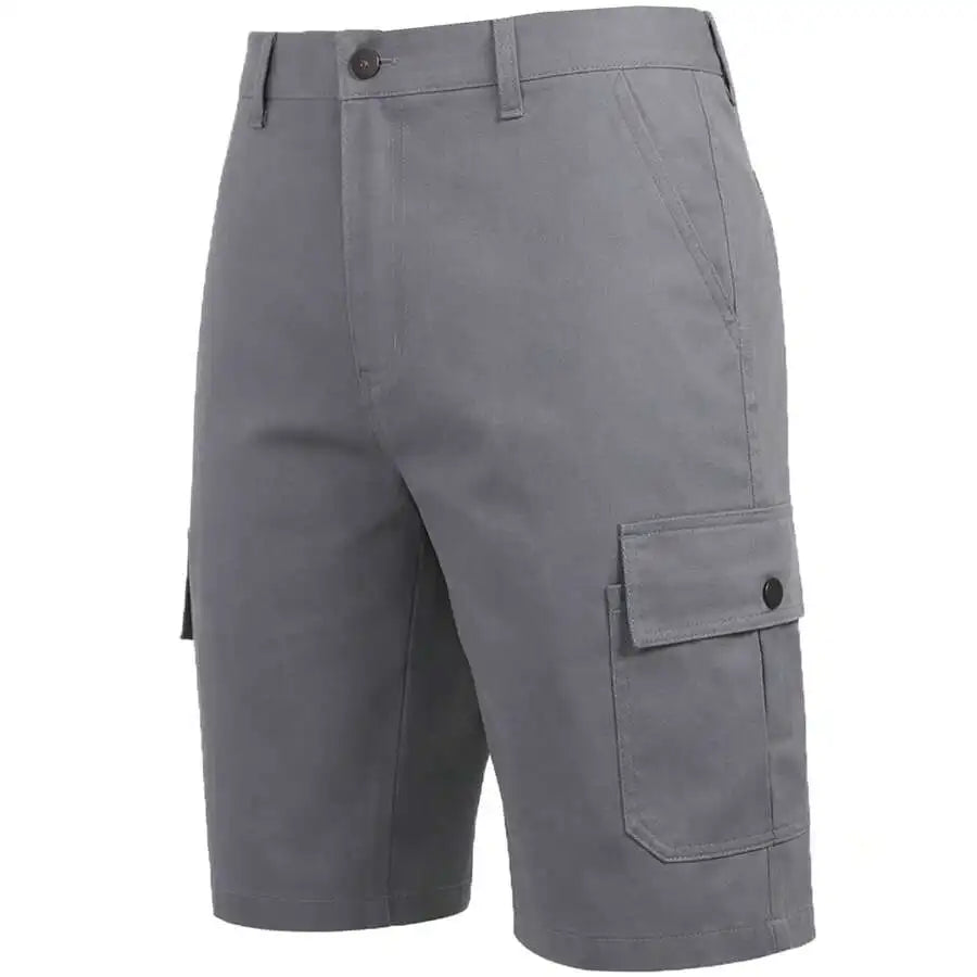 Mens Cotton Flex Stretch Cargo Shorts For Casual Summer Wear