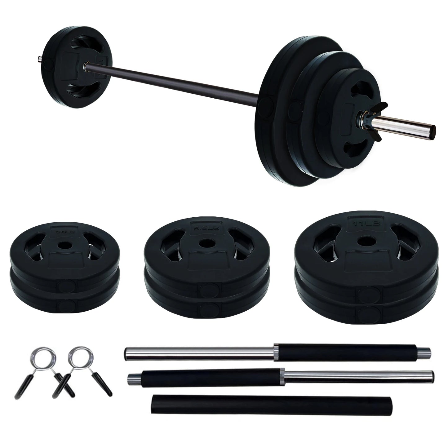 HiMISS Adjustable Barbell Weight Set For Home And Gym