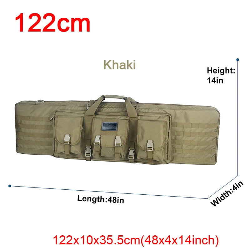 LQARMY Tactical Double Rifle Case MOLLE System