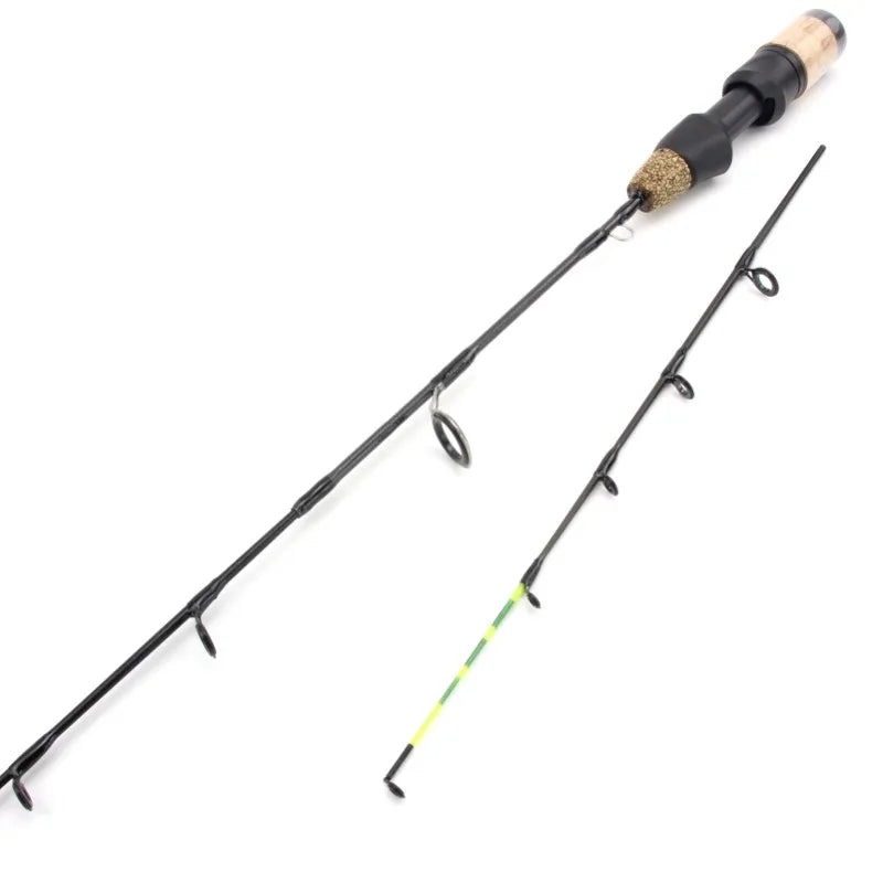 60cm 2 Tips Rod Reel Combos Winter Ice Fishing Rod Fishing Reel Set Pole Tackle Carbon Pole Ice Fishing Rod New