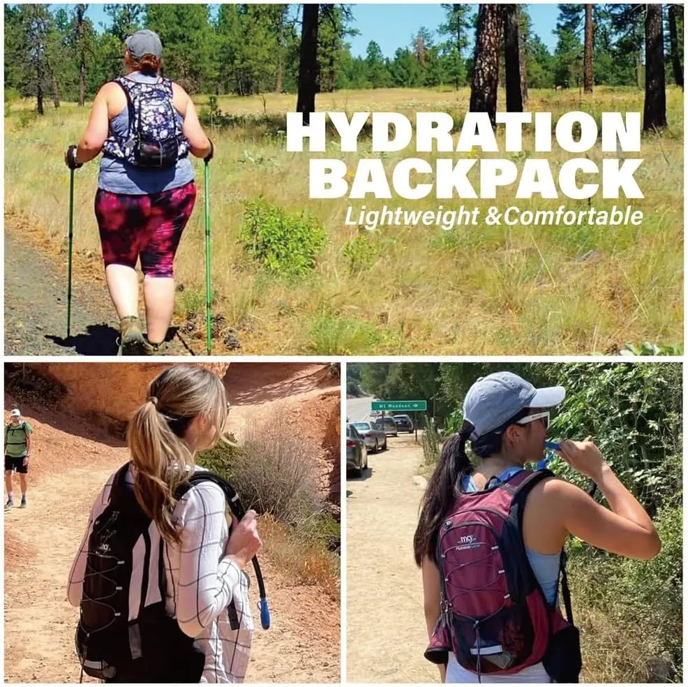 Insulated Hydration Backpack With Bladder For Hiking And Running