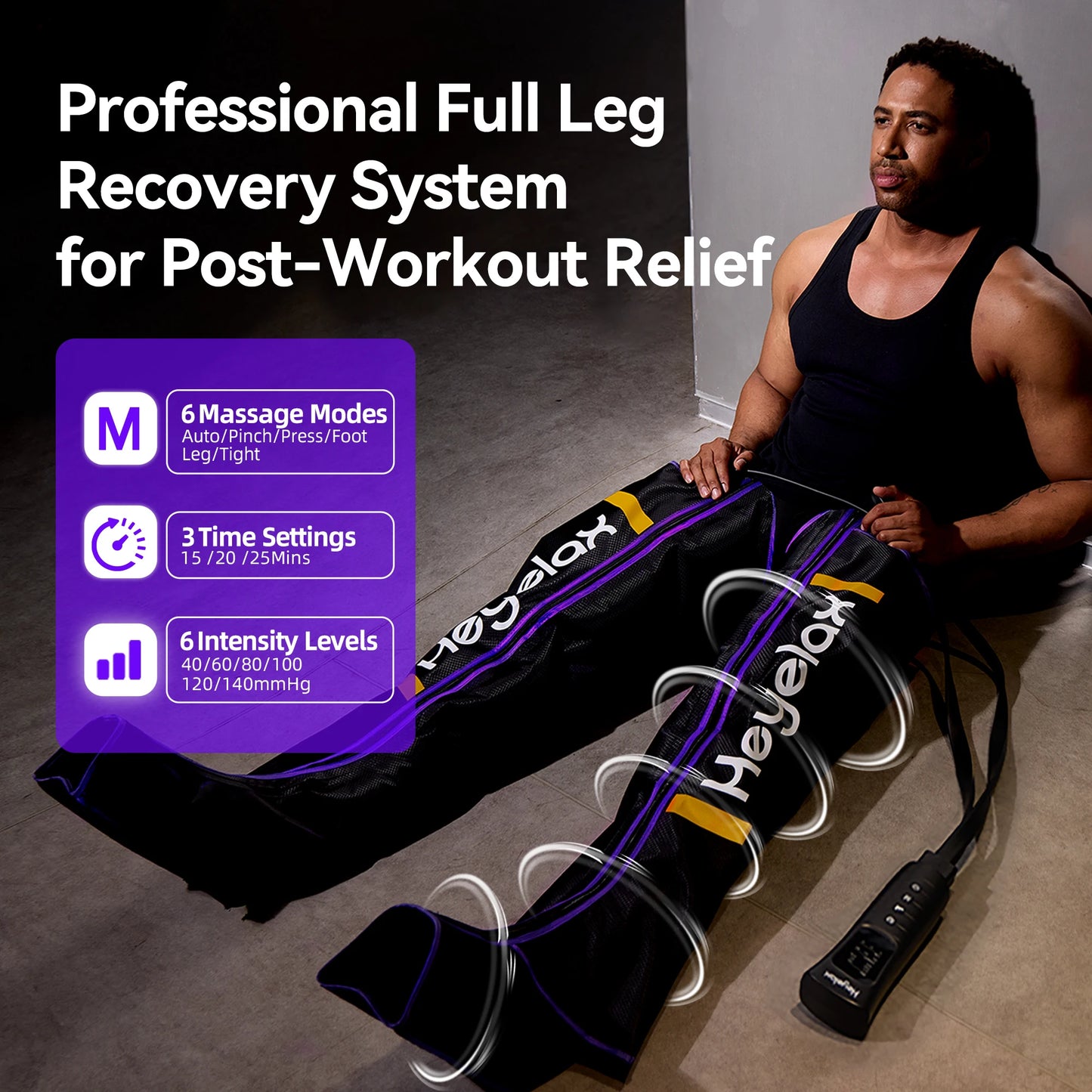 Leg Compression Massager for Circulation and Pain Relief