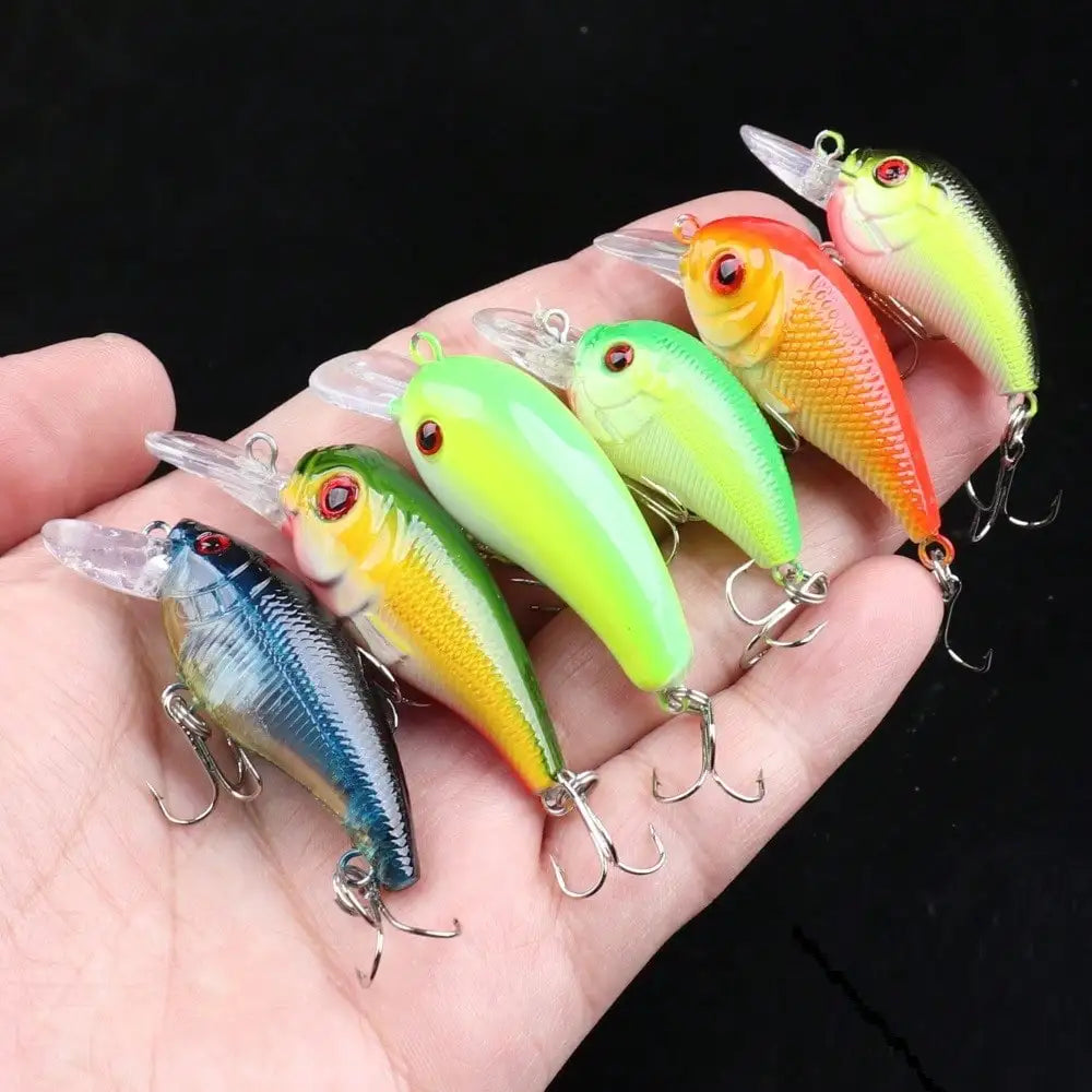 30 Piece Fishing Lure Kit With Popper Crankbait VIB Set
