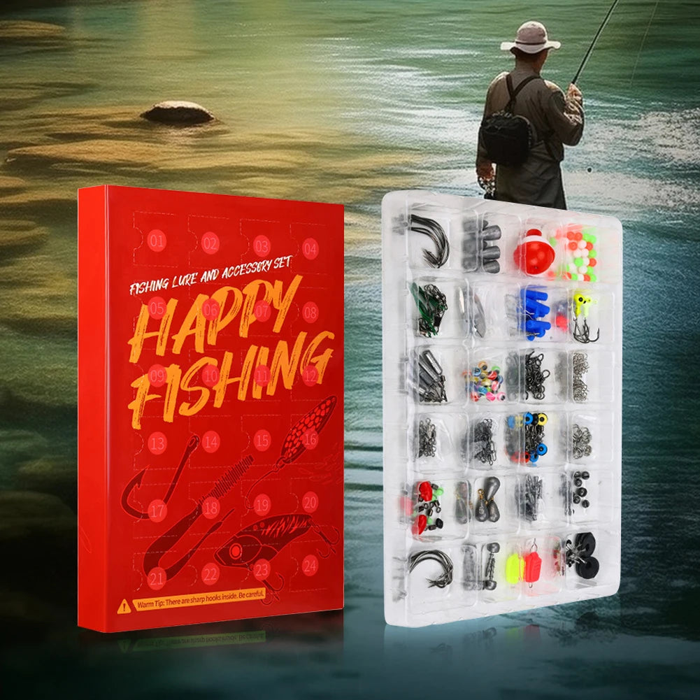 Shunmaii Fishing Tools Accessories Kit With Jig Hooks Beads Swivels