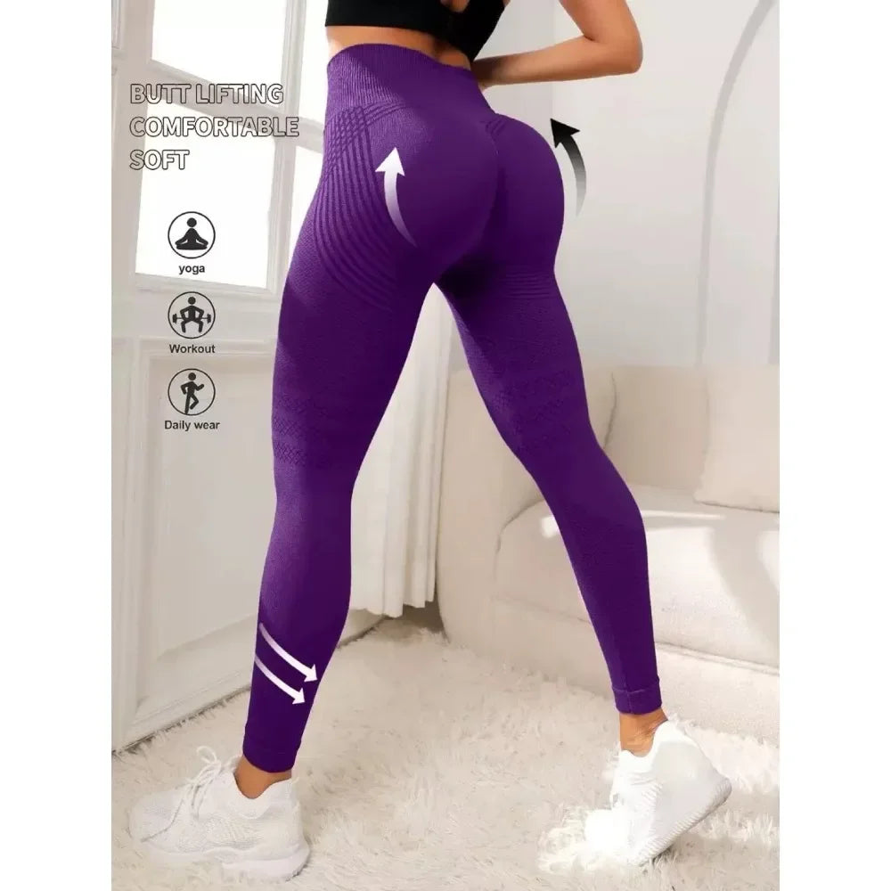 Slimove Cellulite 3D Leggings High Waisted Butt Lift For Gym