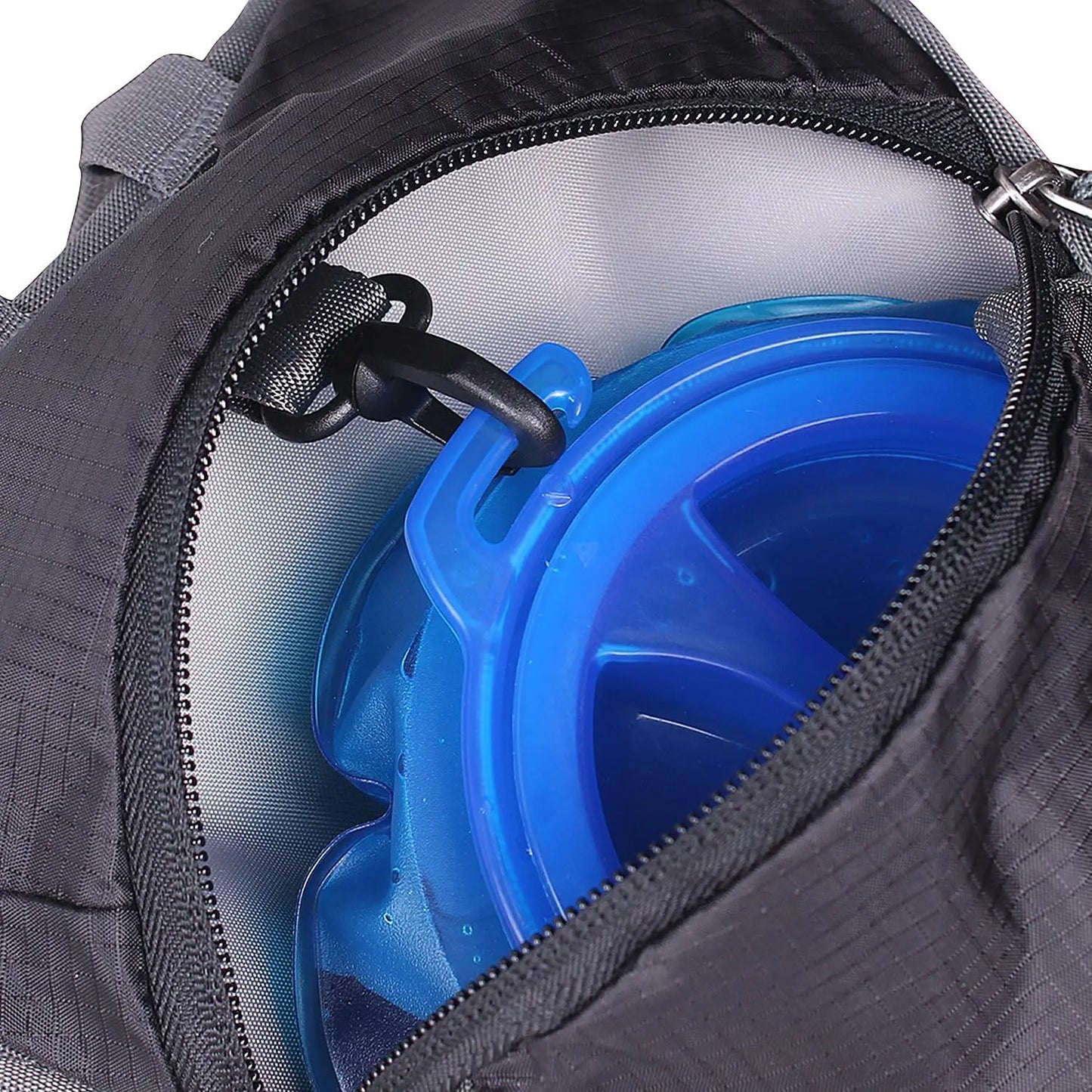 Backpack w/ 2L (70oz) Water Bladder - Perfect for Hiking, Cycling, Camping.