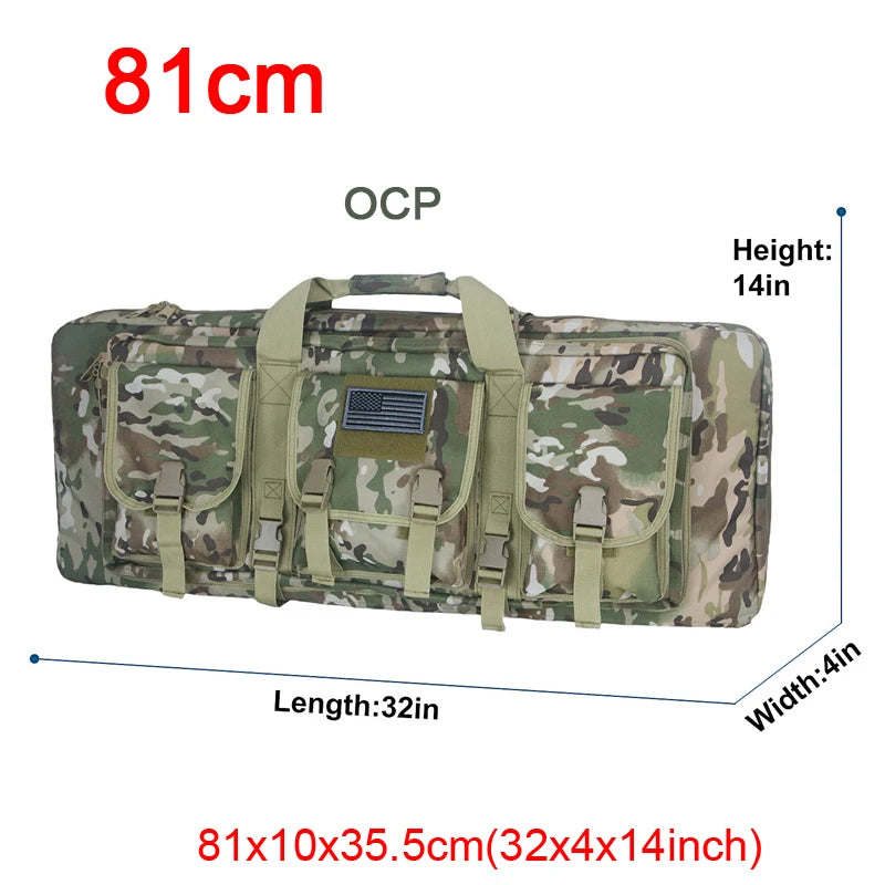 LQARMY Tactical Double Rifle Case MOLLE System