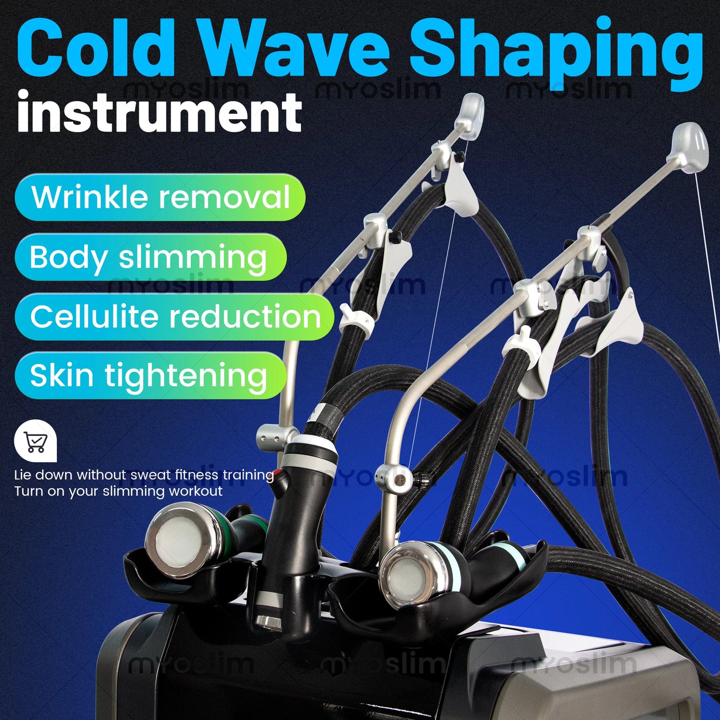 3-in-1 Professional Ice Microwave Slimming Device Uses Freezing Waves for Massage and Shaping Removing fat and Firming the Skin