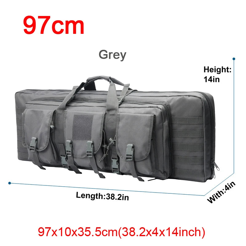 LQARMY Tactical Double Rifle Case MOLLE System