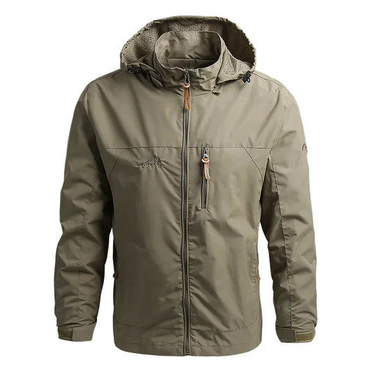 Men Autumn Waterproof Jackets Casual Hooded Windbreaker Field Camping Fishing Coat Outerwear Baseball Hiking Jacket Man Clothing
