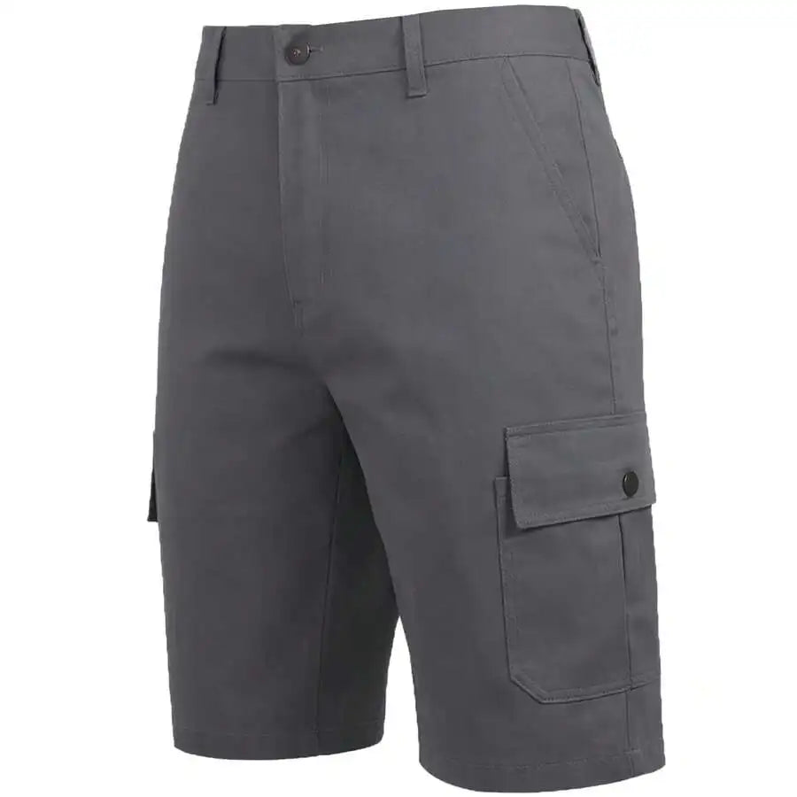 Mens Cotton Flex Stretch Cargo Shorts For Casual Summer Wear
