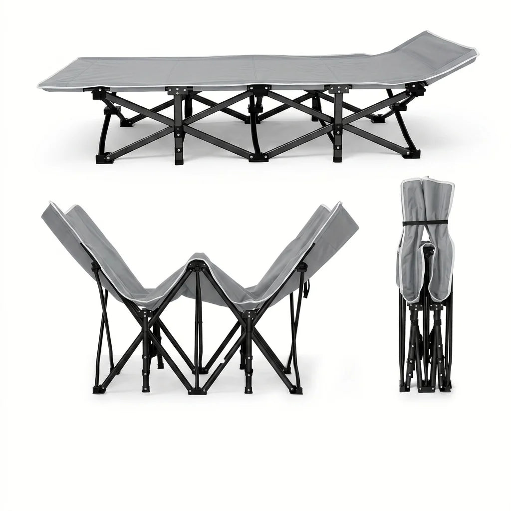 Aoran Heavy Duty Folding Camping Cot With Portable Mattress