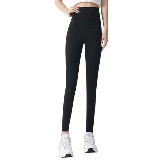 Women's Thin Yoga Leggings High-waisted Elastic Summer Thin Sunscreen Leggings Sexy Lift Buttocks Fitness Pants Bottoming Pants