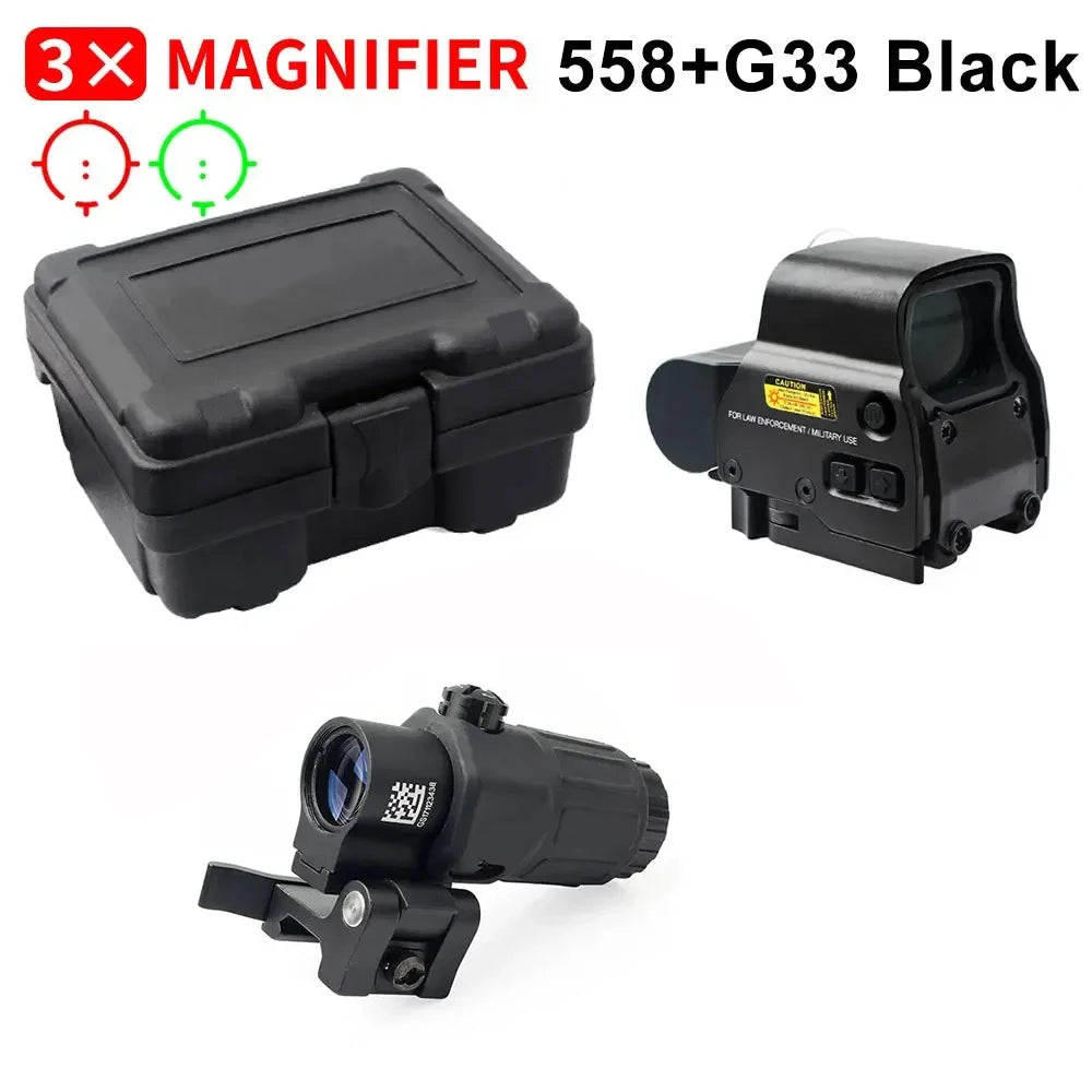 Bestsight 558 Holographic Collimator Sight 68MOA Ring Red Dot