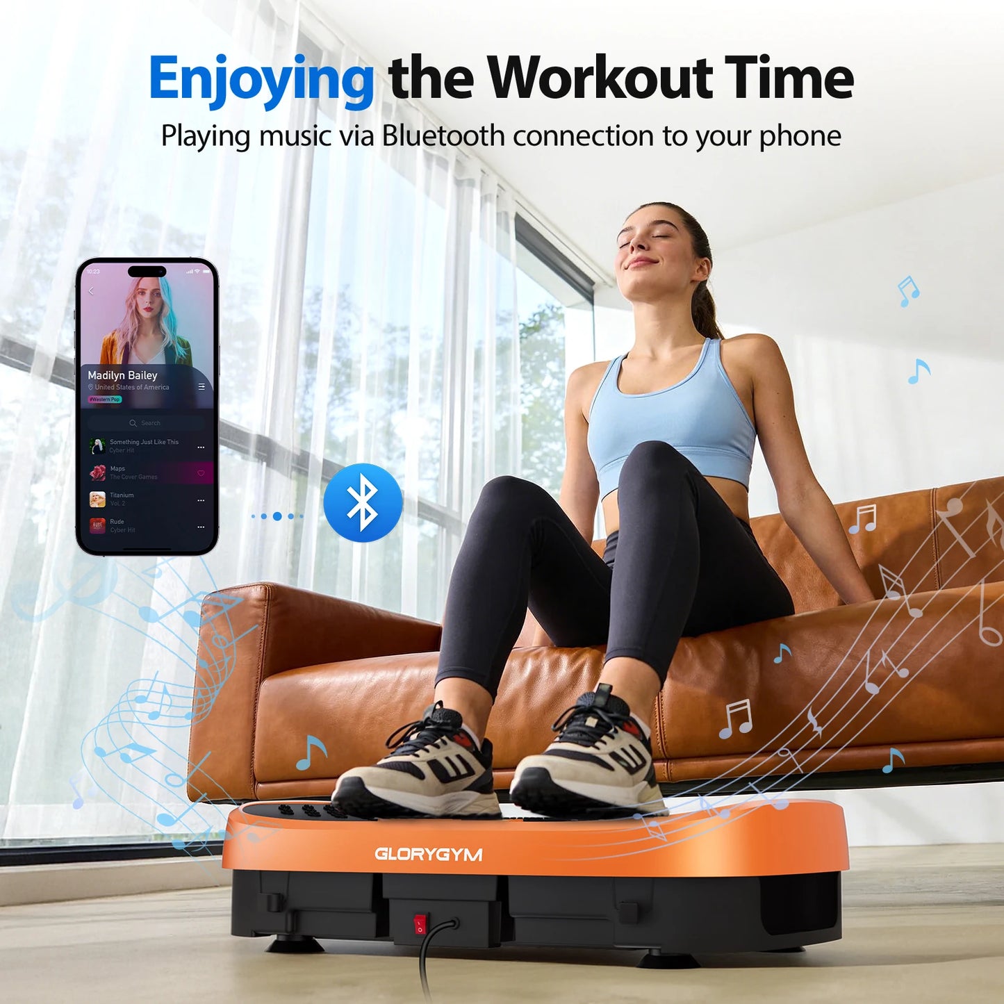 Vibration Plate Fat Burning Machine 120 Levels Quiet Operation