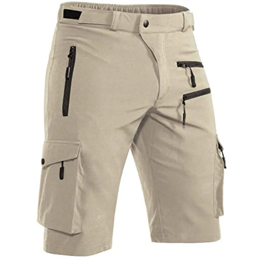 Men's Mountain Bike Shorts Quick Dry Cargo With Zipper Pocket