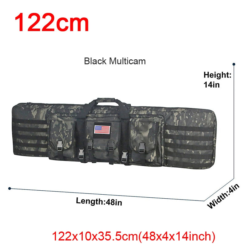 LQARMY Tactical Double Rifle Case MOLLE System