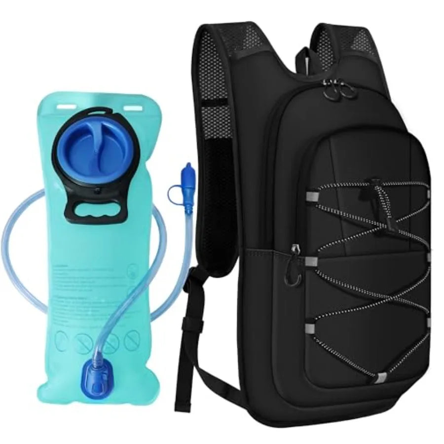 Hydration Backpack - Lightweight Hiking Water Backpack with 2L Water Bladder, Running Hydration Vest Backpack for Men Women, Hy