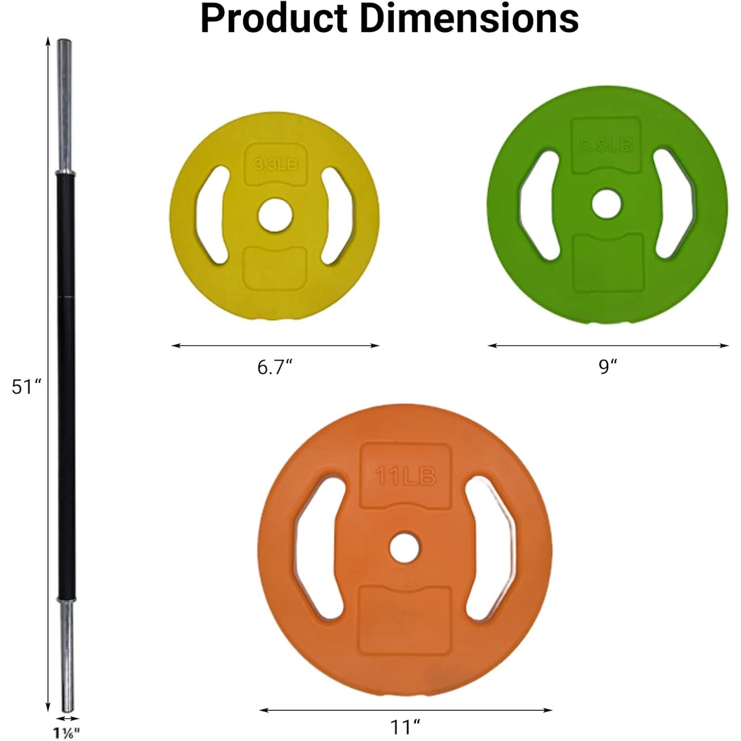 HiMISS Adjustable Barbell Weight Set For Home And Gym