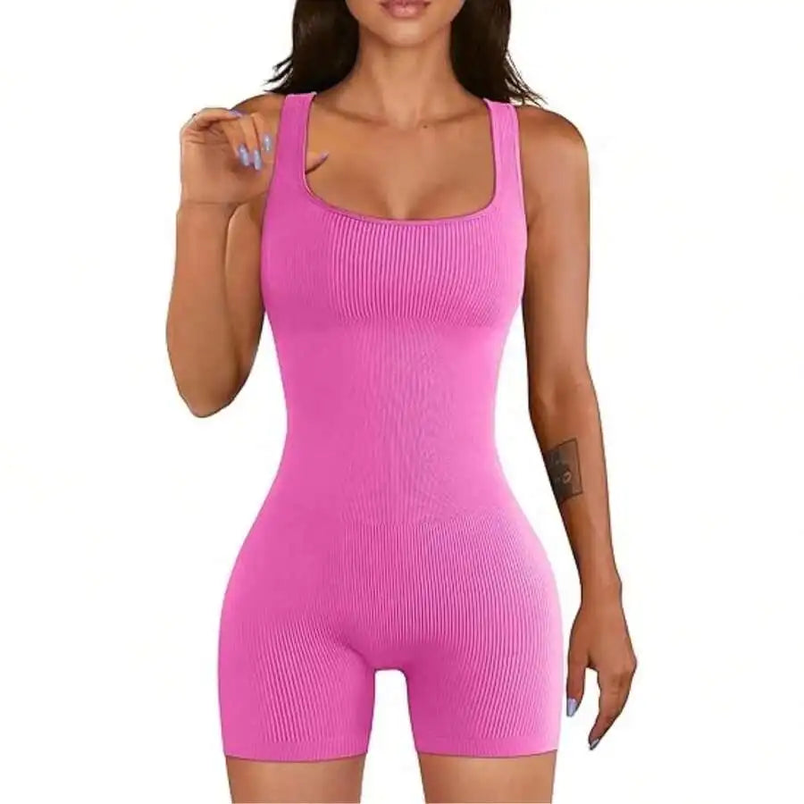 Womens Seamless Yoga Romper Jumpsuit With Butt Lifting Design