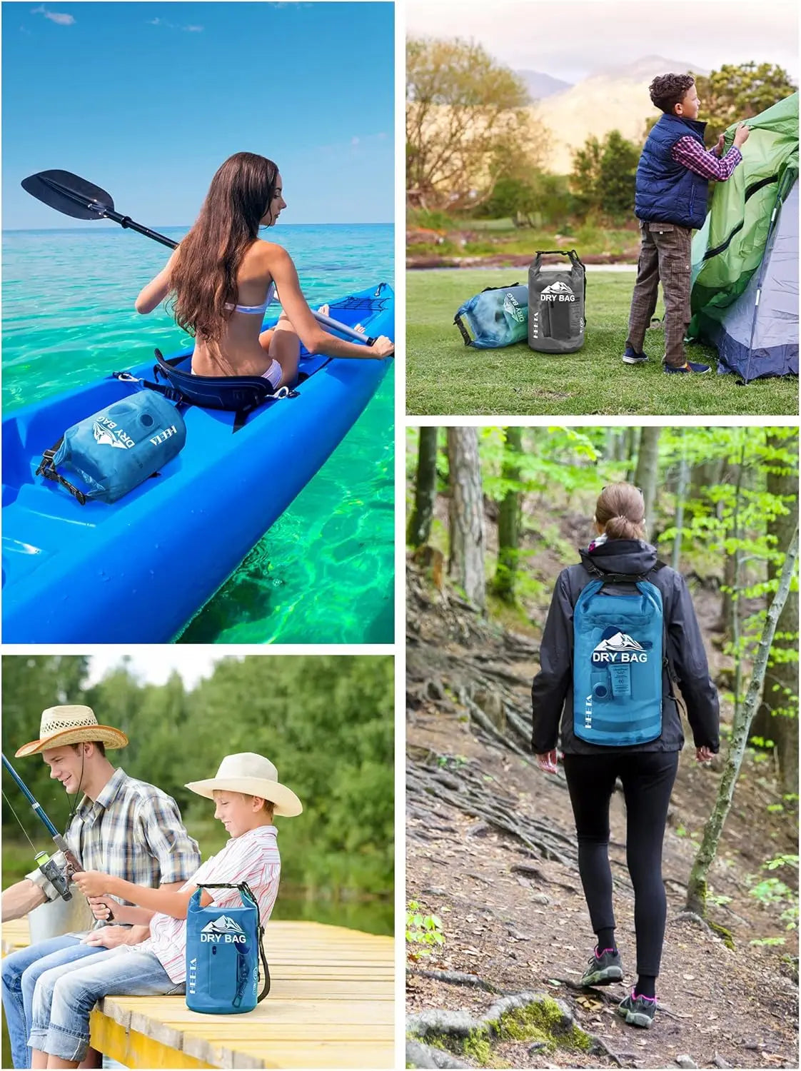 Dry Bag Waterproof Roll Top Dry Sack Travel Phone Case