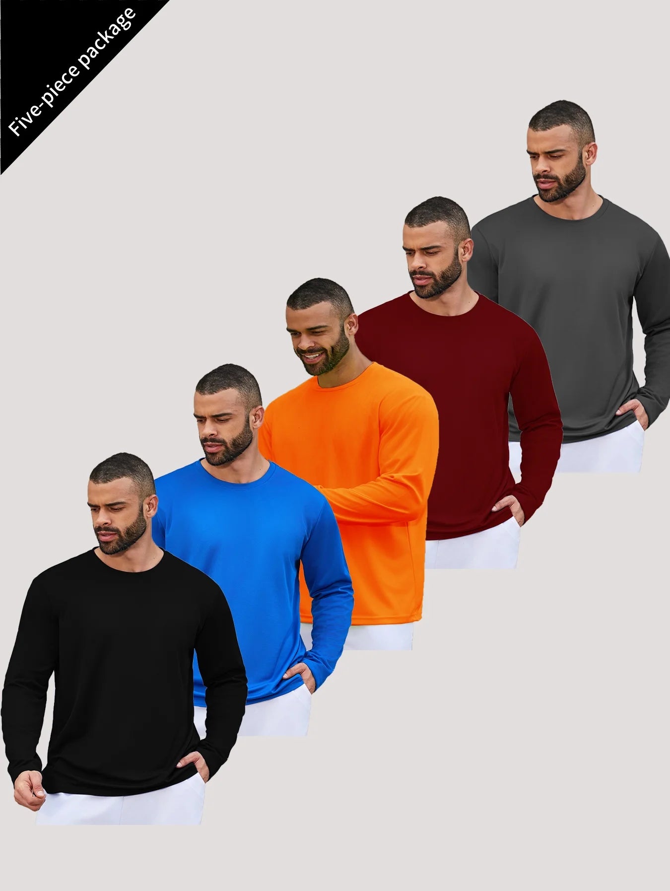Mens Running Dry Long Sleeve T Shirt For Sun Protection