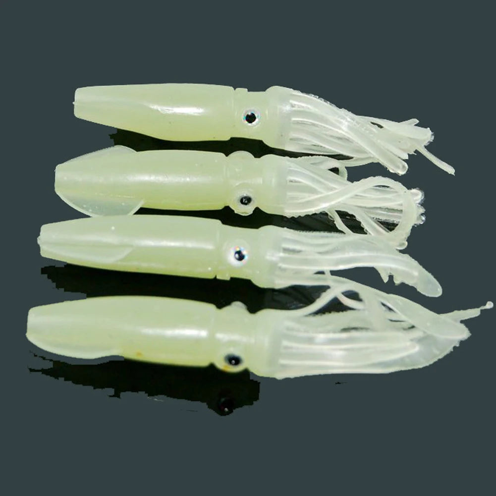 Shunmaii Glow Luminous Soft Squid Skirts Fishing Lures