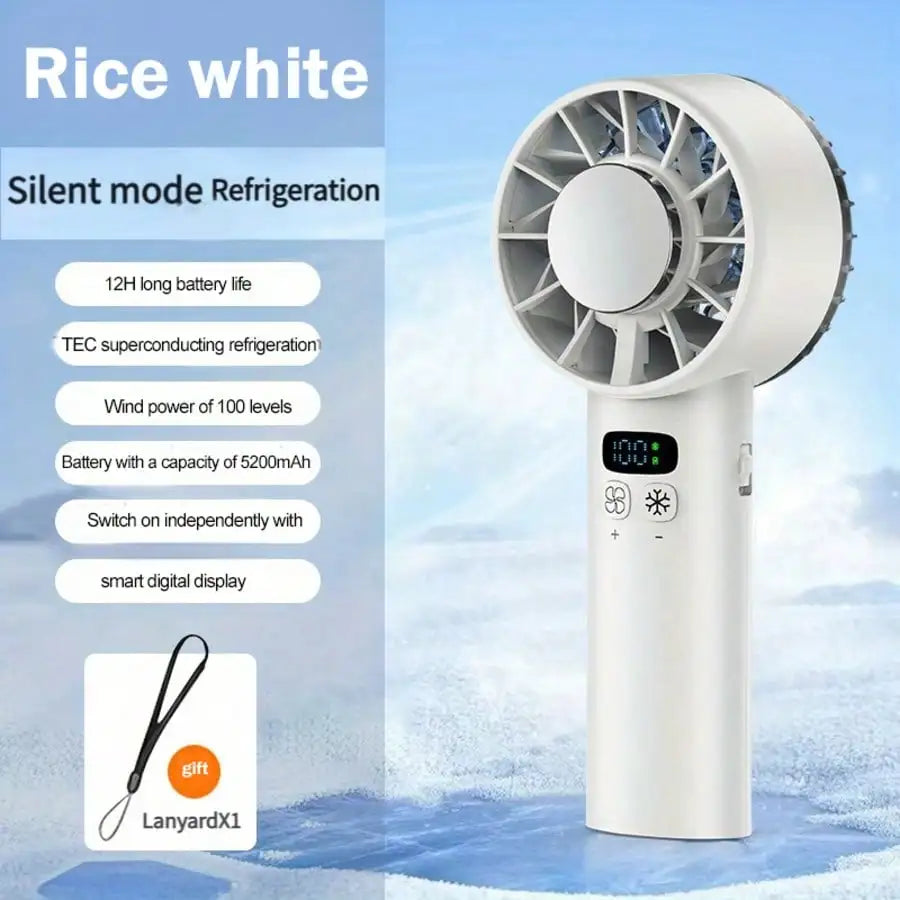 Cooling Handheld USB Mini Fan Portable High Speed Rechargeable