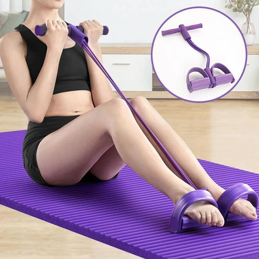 Multifunctional Yoga Pedal Resistance Band For Home Workout