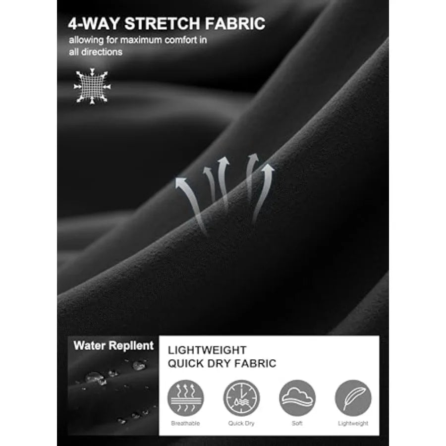 Men's Lightweight Golf Shorts With 3 Pockets And Quick Dry