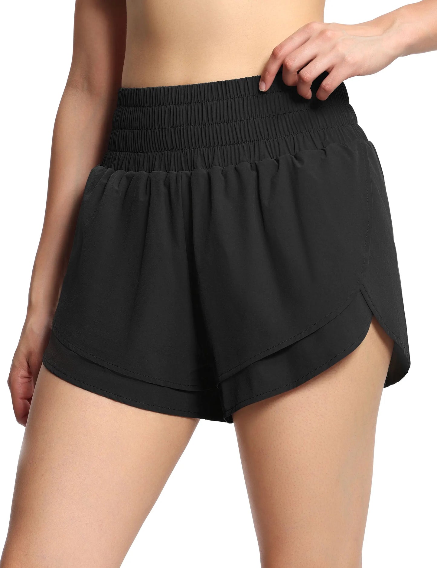The Gym People High Waisted Quick Dry Athletic Shorts